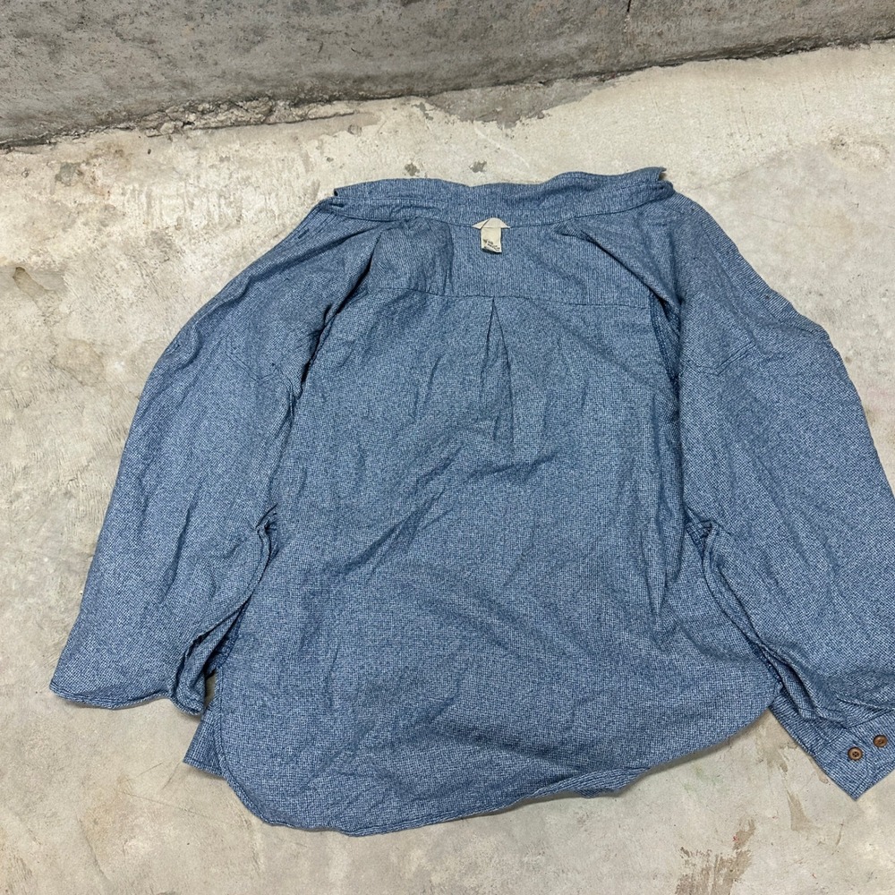 Duluth Trading Co. Mens XL Blue Button Down Long Sleeve Shirt - Picture 8 of 8